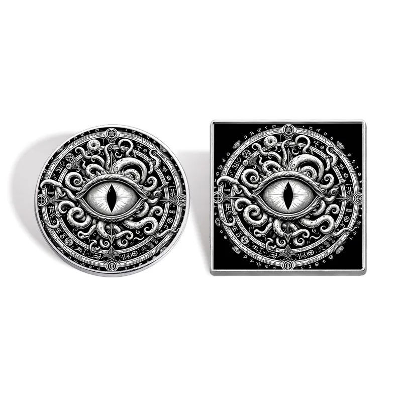 Vintage Brooches Cthulhu Eyes Metal Badges Small Gifts Wholesale Backpack Pin Cap Pins for Clothes Brooch Lapel Backpacks Badge