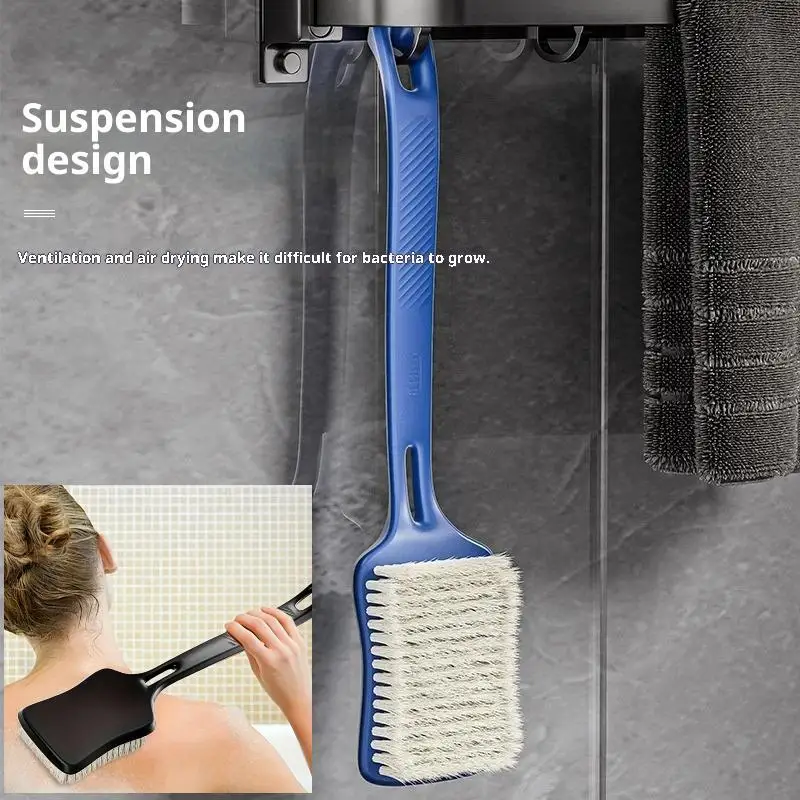 

Long Handle Bath Brush Scrubbing Tool Soft Bristle Body Wa Bru For Men Home Use For Women,Men,Elderly