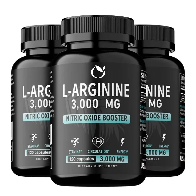 L-arginine Capsules Nitric Oxide Boosters for Supporting Muscle Growth Vascular Function and Energy Woman & Man