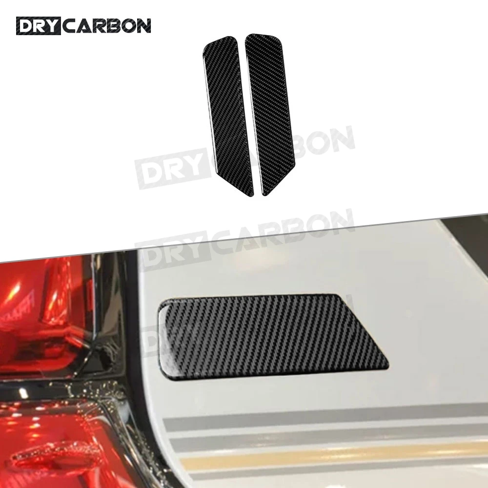 

For Toyota Land Cruiser Prado 2010-2018 Carbon Fiber Car Trunk Letter Badge Side Marks Decal Cover Trim Stickers