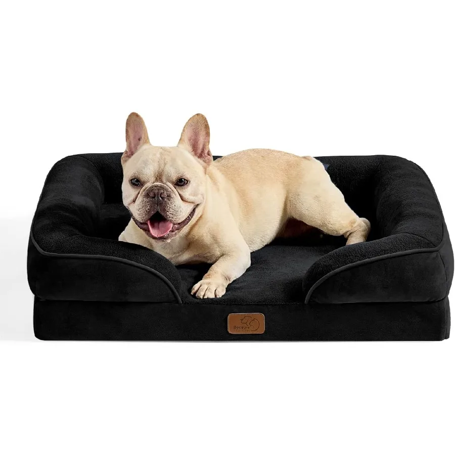 

Orthopedic Dog Bed Medium Size Dogs - Washable Medium Dog Cat Bed Waterproof Comfort Pet Couch Sofa with Washable Removable Cov