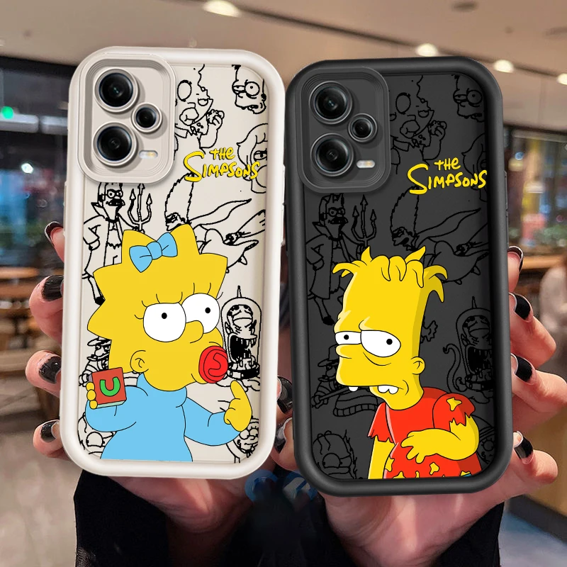 Art Cool The Simpsons Eye Ladder For Xiaomi Redmi Note 13 12 12C 11 11S 10 10C 10A 9C 9A Pro 5G TPU Phone Case