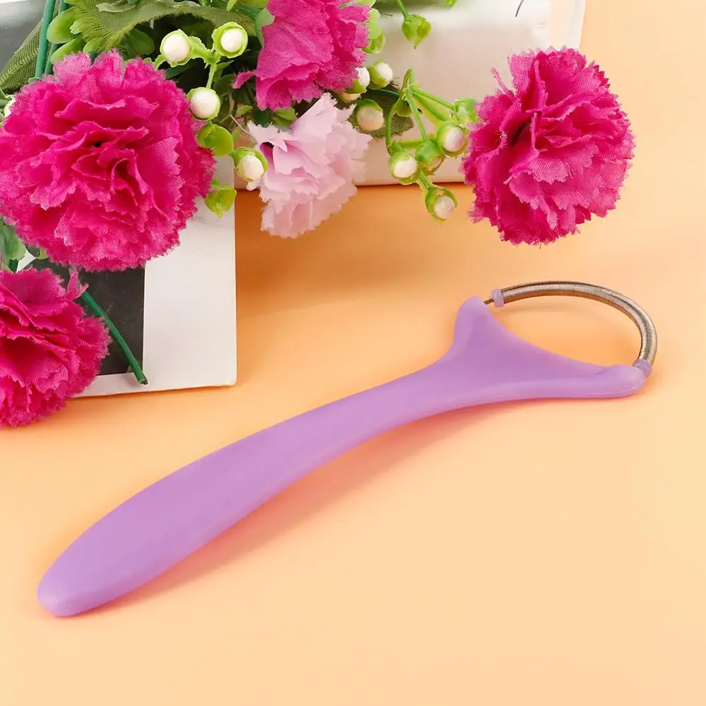 Su e giù Rolling Face Epi Roller Hair Remover rimuovi fronte mento guance strumento professionale per la depilazione del viso viola portatile