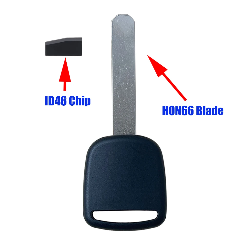 

Blank Transponder Key Casing Shell With ID46 PCF7936 ID13 T5 Chip for Accord Civic CR-V Crosstour Element Fit Pilot HON66