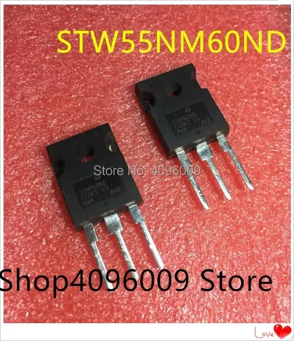 

10 шт./лот STW55NM60N 55NM60N STW55NM60ND 55NM60ND TO-247