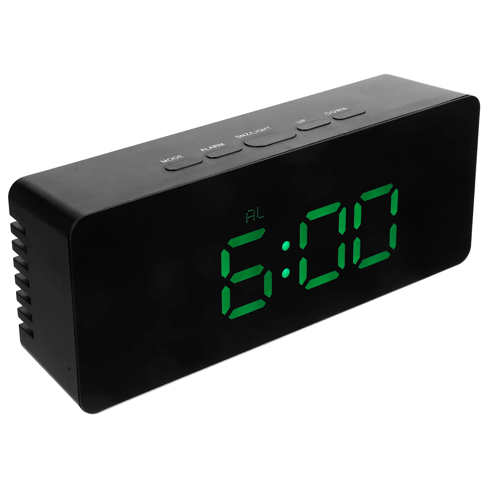 

Digital Alarm Clock Large Display Led Electronic Mirror Clock For Bedroom Desk Office Tabletop Home School Use