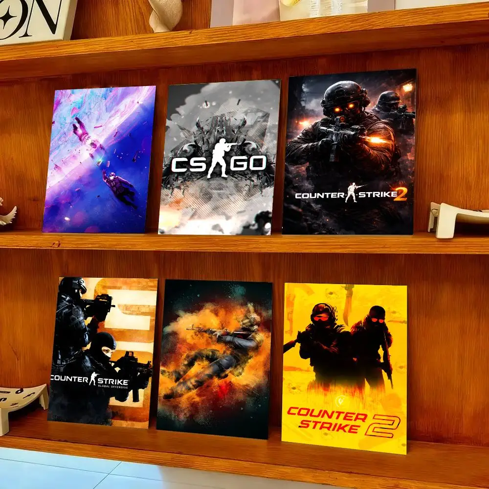 C-CSGO C-Counter-Strike Global Poster HD Self-adhesive Waterproof Paper Sticker Suitable For Living Rooms Bedrooms Home Decor