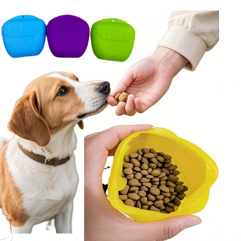 

Silicone Pet Training Bags Pet Snack Bag Dog Training Outdoor Training Pet Fanny Bag Waist Bags Portable Dog Food