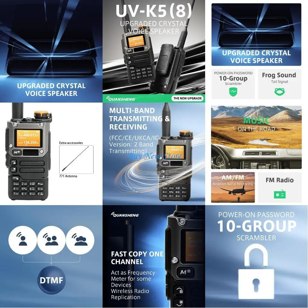 20CE トランシーバー 5W FM 双方向ラジオ エアバンド 整流子トランシーバー 2 ウェイラジオ