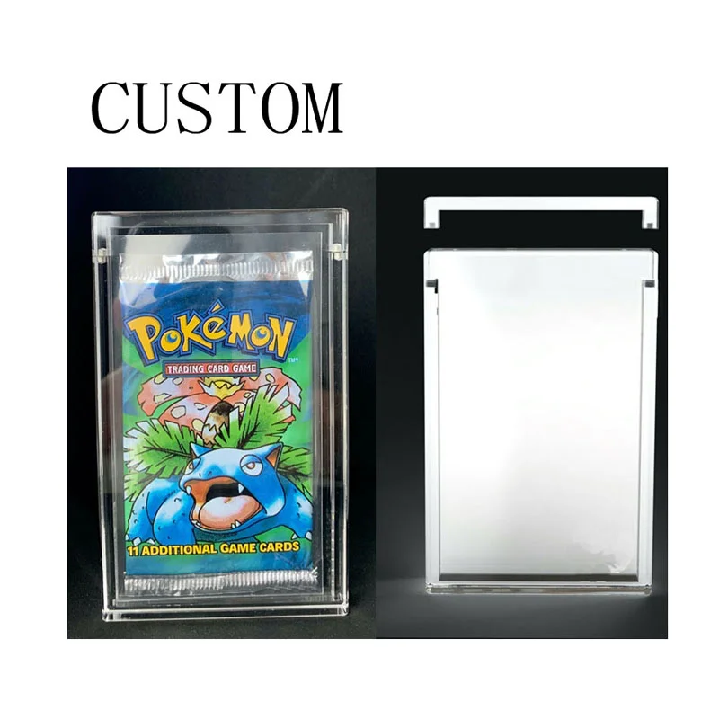 Clear Acrylic Booster Card Pack Frame Display Closure case Acrylic Display Trading Cards Booster Packs Protector for pokemonbox - AliExpress 15 Clear Acrylic Booster Card Pack Frame Display Closure case Acrylic Display Trading Cards Booster Packs Protector for pokemonbox - AliExpress 15