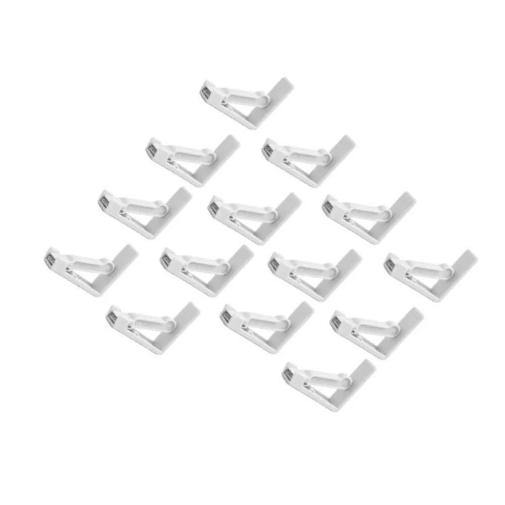 14pcs Clear Plastic Tablecloth Clamps Table Cover Fasteners For Outdoor Dining Picnic Camping Windproof Grip Accessories