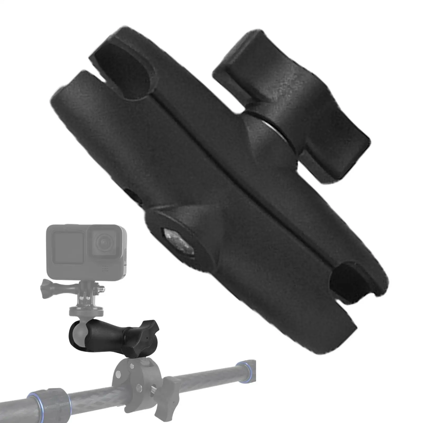 Motorcycle Ram Mount Support 1 Inch Ball Head Mount Clamp Seamless Waterproof Sturdy Load-Bearing Gear for Action camera