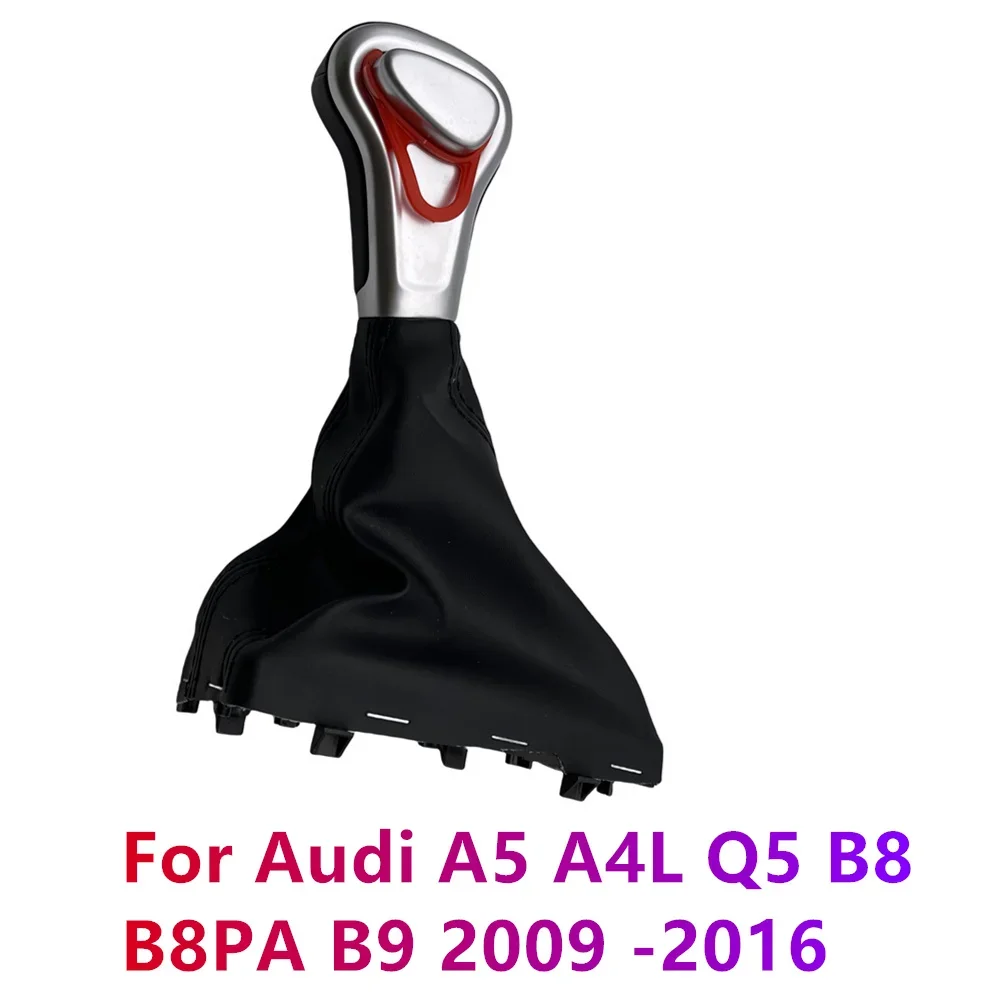 

Ручка переключения передач с кожаным чехлом, рычаг, гетры, кожаный чехол для Audi A5 A4L Q5 B8 B8PA B9 2009-2016, высокое качество