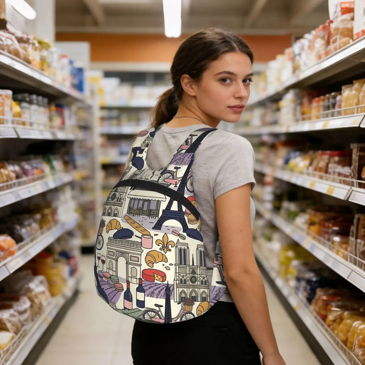France Heritage National Pride Collage Art Backpack BookBag Kids Storage School Bag Computer Shoulder Bags for Boys Girls