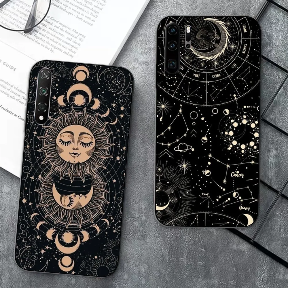 Witches Moon Tarot Mystery Phone Case For Huawei P 8 9 10 20 30 40 50 Pro Lite Psmart Honor 10 lite 70 Mate 20lite