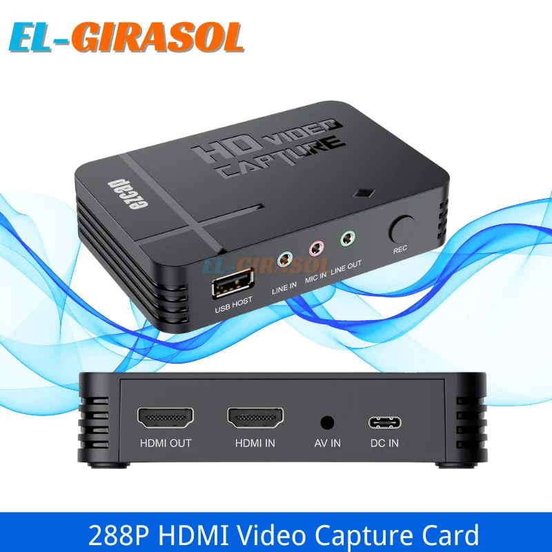 Ezcap 288P HDMI Video Capture Card 1080P High-Clear Game Recorder Cam Link USB Video Capture Device