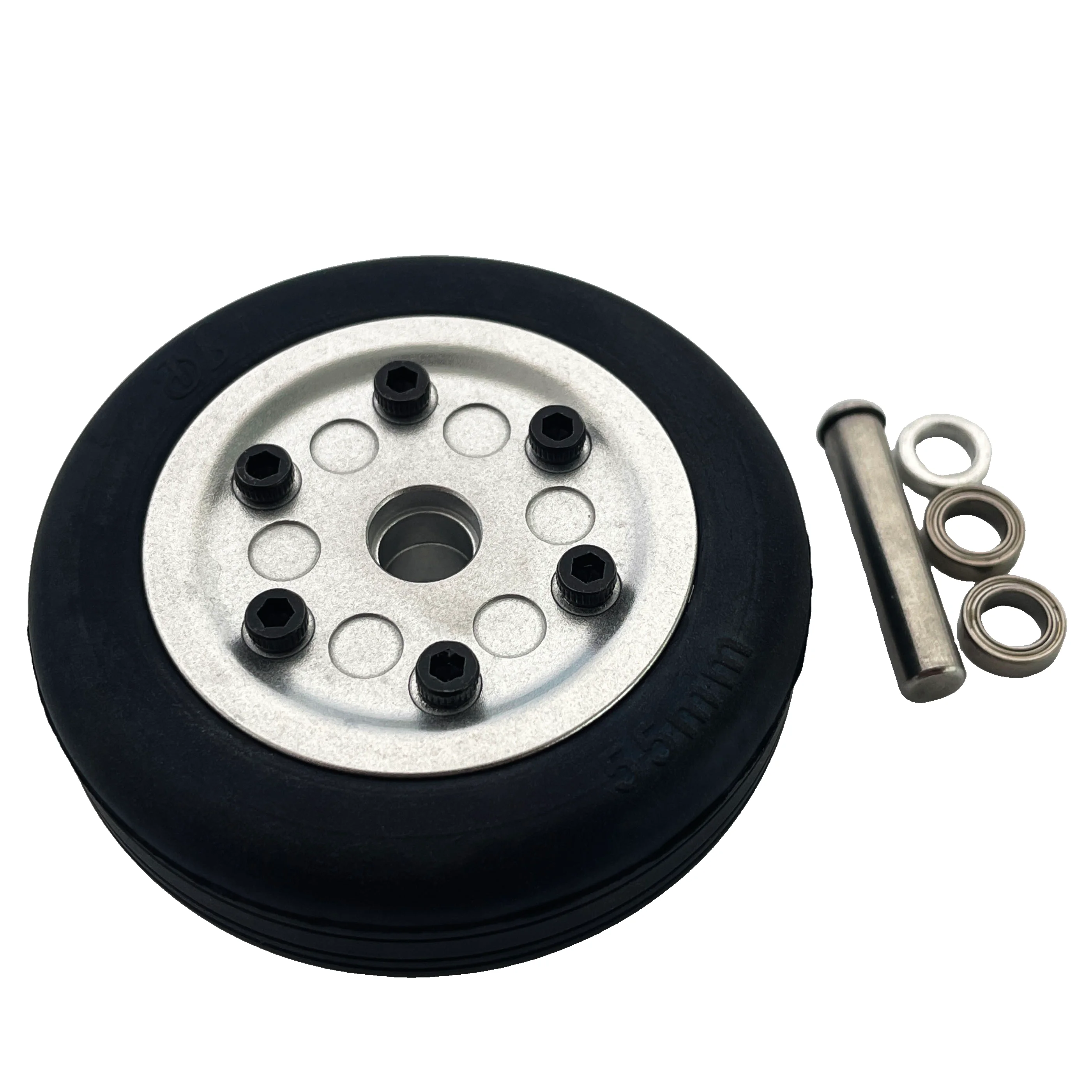 XAERO – roues modèle RC 50-65mm, pneus creux en caoutchouc sous vide pour train d'atterrissage d'avion, durables et légers avec moyeu en aluminium