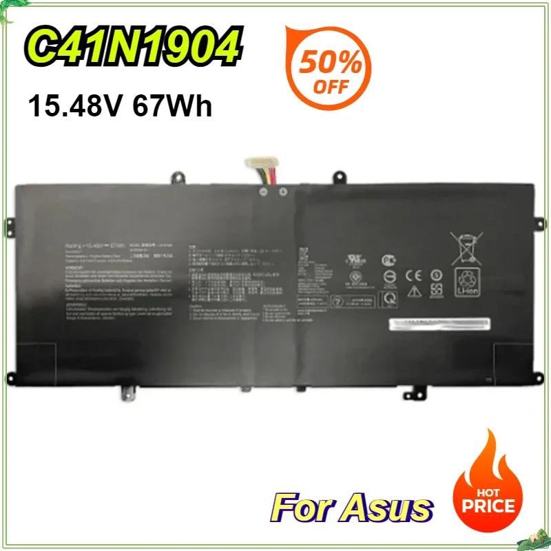 C41N1904 C41N1904-1 Laptop Battery for ASUS ZenBook 14 UX425UA UM425IA UX425EA UX425JA BX325JA UX325EA 15.48V 67Wh