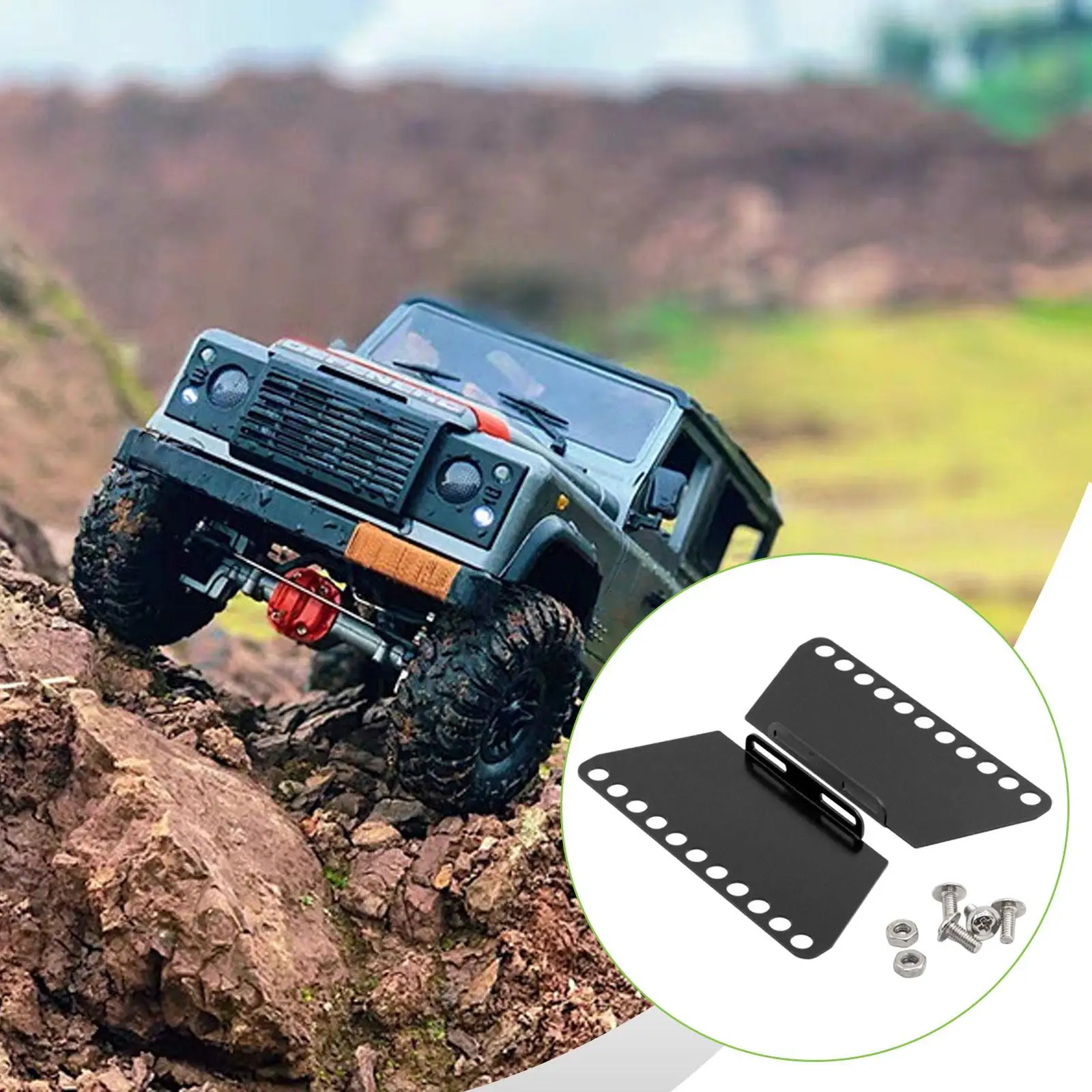 Metal Side Step RC Car Upgrade Parts Convenient Wear Resistant D90 Foot Pedal RC Crawler Upgrade Metal for 1/12 Scale