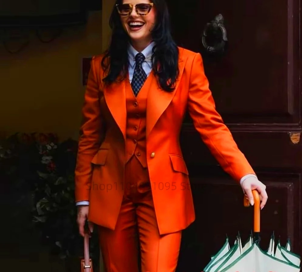 

Новые женские деловые костюмы: комплект из 3 предметов (пиджак, жилет, брюки) для офиса, торжественных мероприятий, свадеб и вечеринок