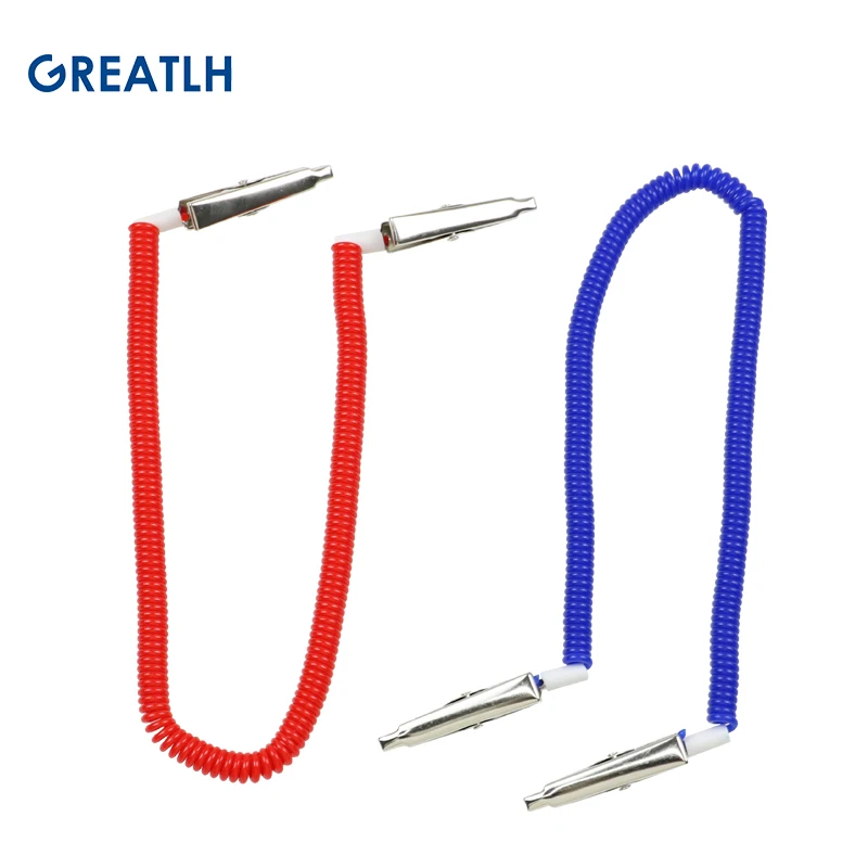 10pcs Coil Plastic Dental Patient BiB Clips Chains Napkin Holder Blue Dentist tools Dental materials