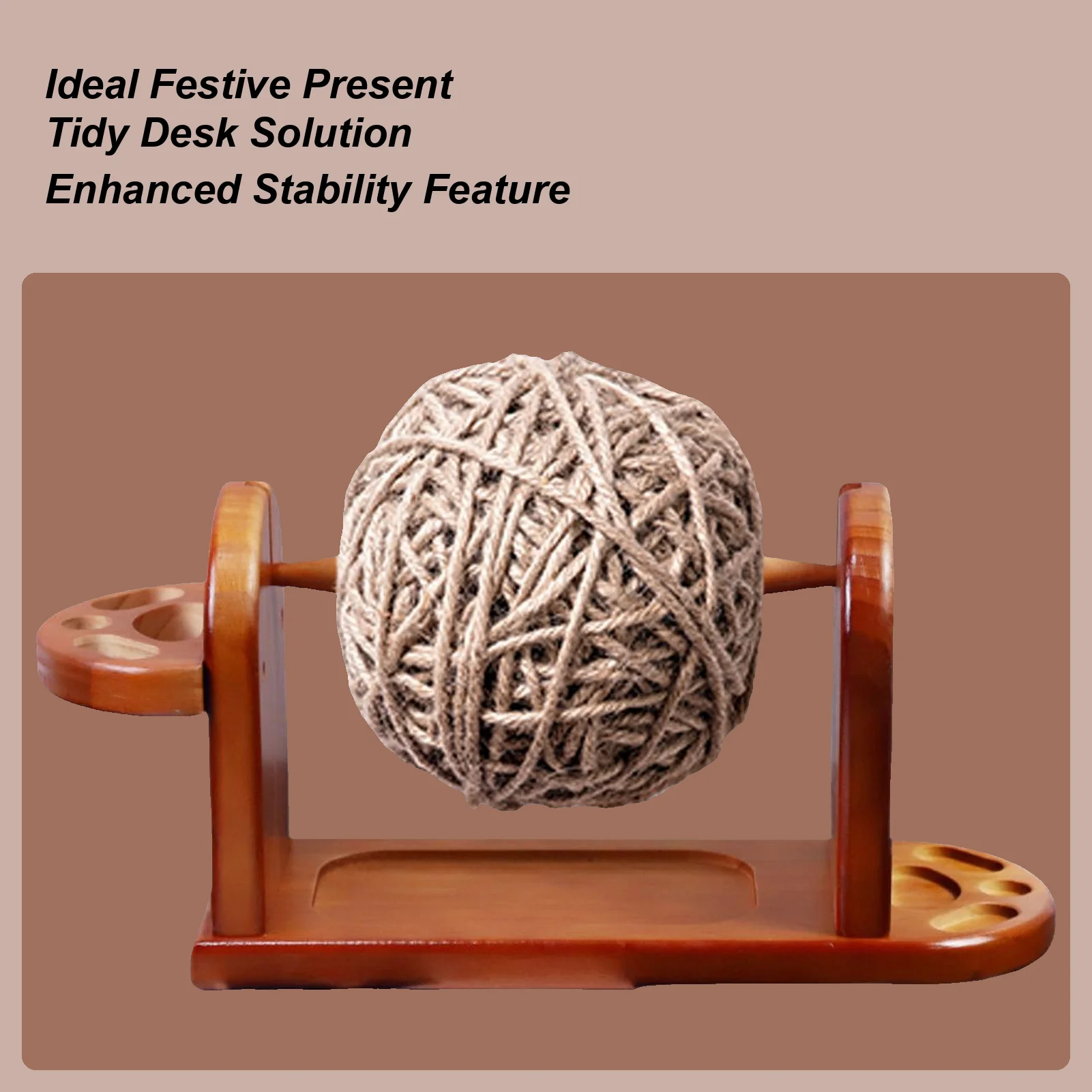 

Yarn Holder Wooden Knitting Supplies Yarn Stand Holder For Knitters Crocheters Enthusiasts Artists Hobbyists Seniors Art