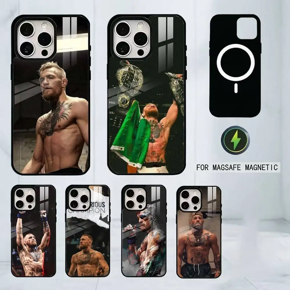 

Conor McGregor Boxing Phone Case For iPhone17,16,15,14,13,12,11 Plus,Pro Magnetic with Magsafe Wireless Charging
