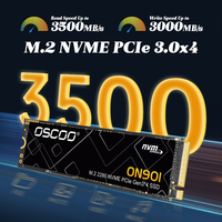 OSCOO SSD M.2 NVME PCIe3.0x4 Solid State Drive 512GB 256GB Internal Hard Drive SSD For Laptop Desktop