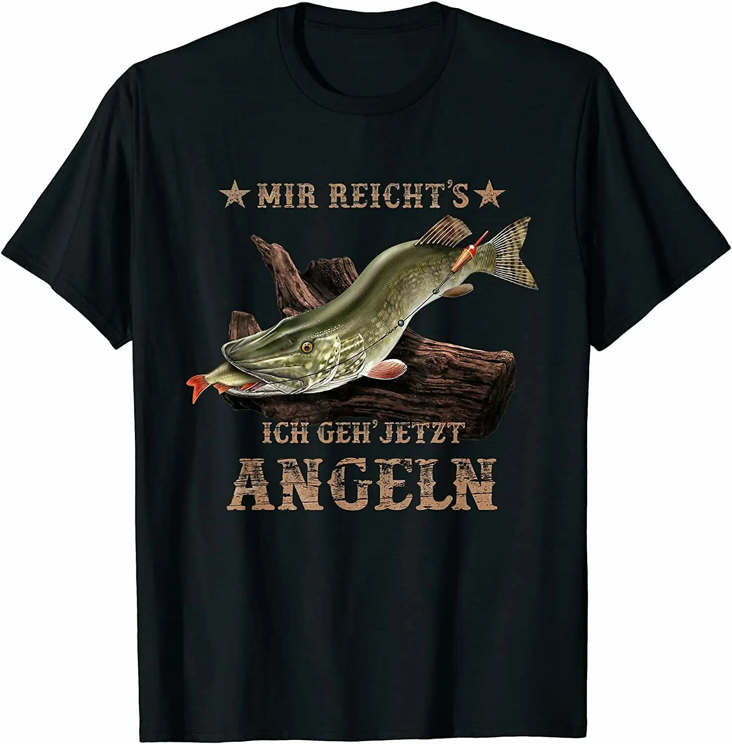 

Neu Cooler Hecht Angler Spruch- Mir reichts ich geh jetzt angeln Men O-Neck Short Sleeve TShirt New Size S-3XL