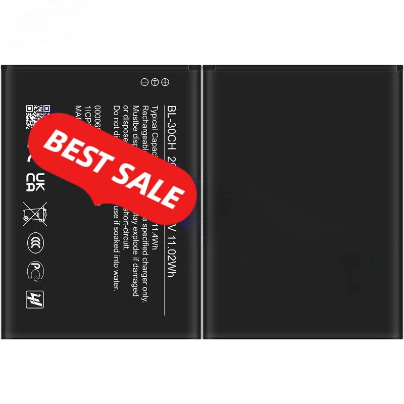 0 Cycle BL-30CH Battery for Nokia C02 Mobile Phone High Quality Replacement Grade A Lithium Polymer Bateria Pack with Tools