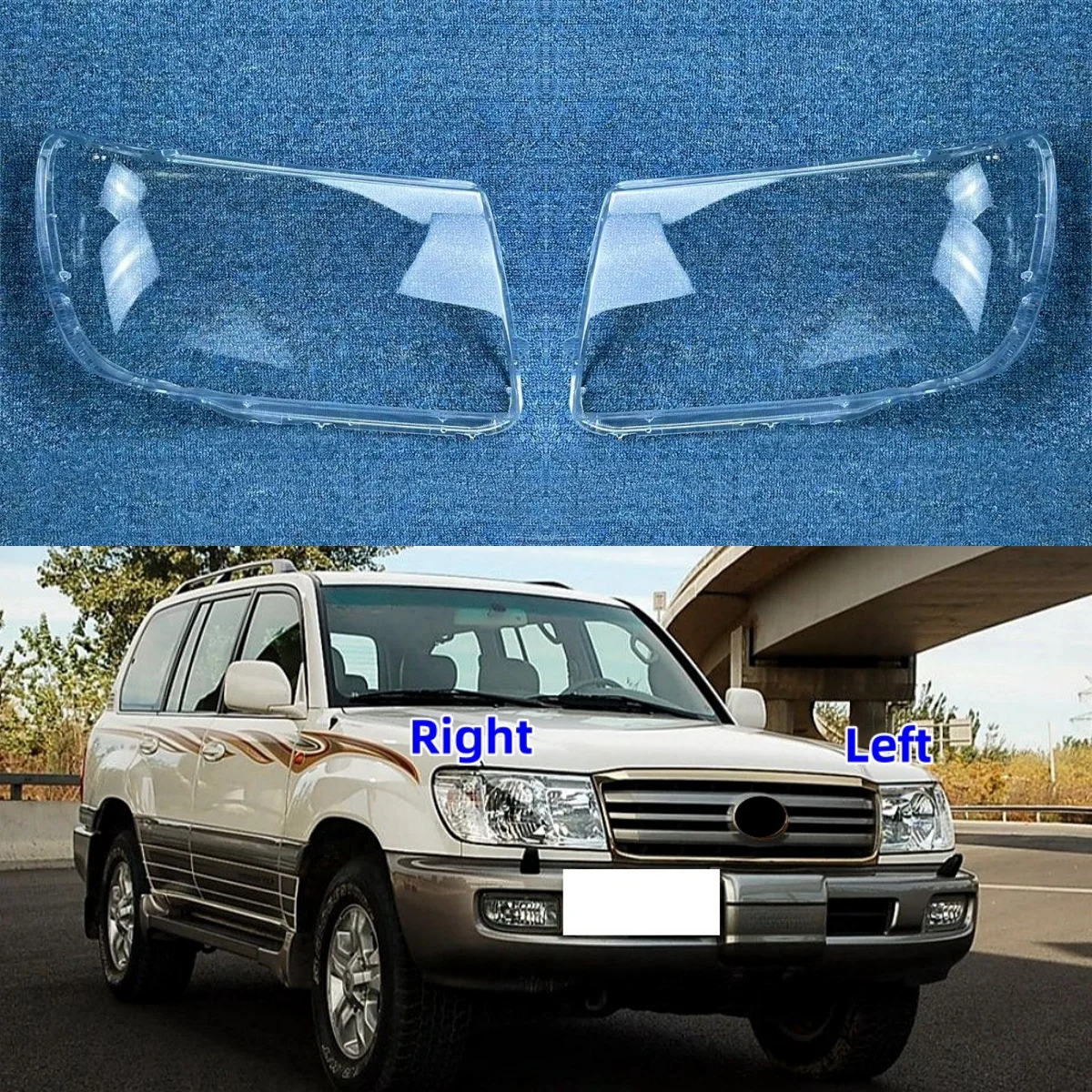 

For Toyota Land Cruiser 2004 2005 2006 Car Accessories Headlight Cover Replace The Original Lampshade