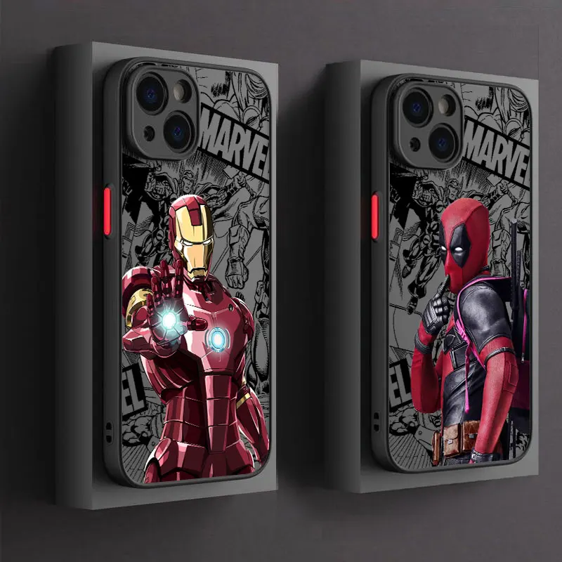 

Marvel Avengers Poster Phone Case For iPhone 17 16 15 Pro Max Case 14 13 12 11 Pro Max 16e 17e Air XS XR 8 Plus Shockproof Cover