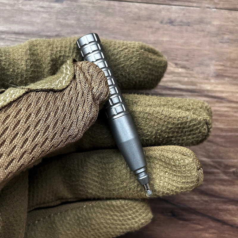 Titanium Alloy Mini Ballpoint Pen Portable Writing Multipurpose Office Ballpoint Gift