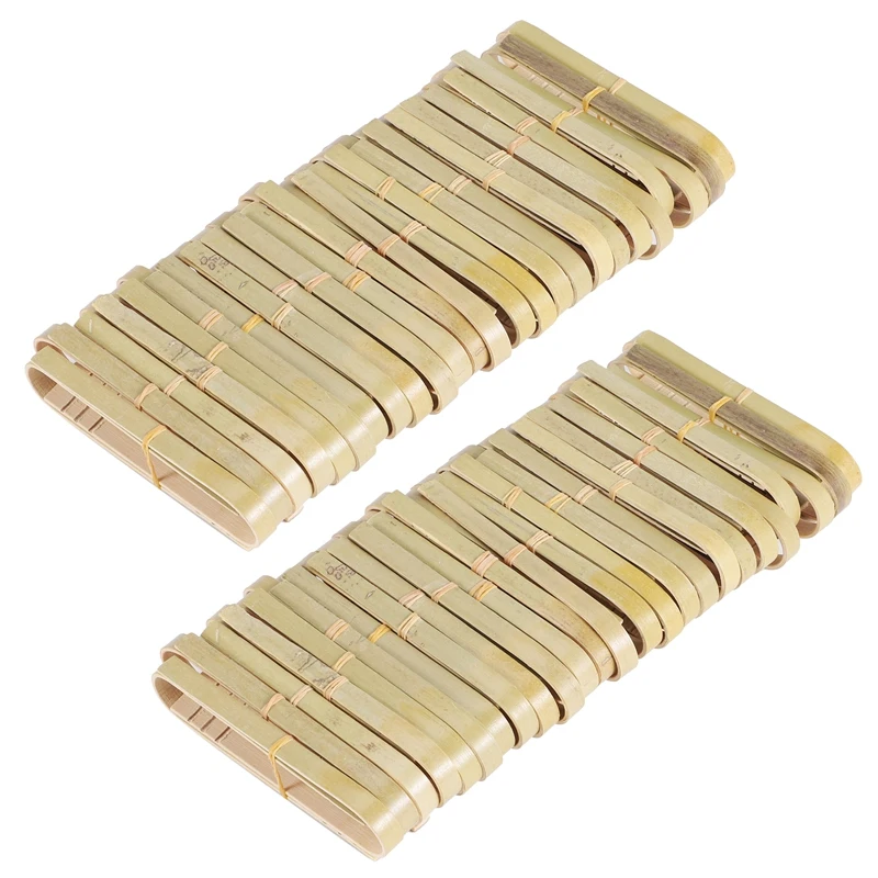 

50Pcs Tongs Disposable Cooking Utensils Mini Bamboo Tongs Natural Toast Tongs for Cooking