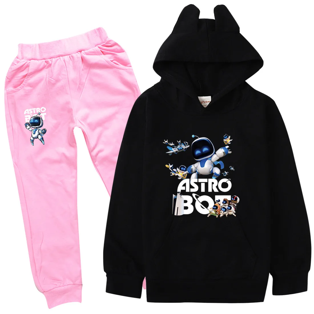 ASTRO BOT Kids Sportsuit bambini Astros Playroom set di abbigliamento Toddler Boys outfit neonate felpa con cappuccio maglione + pantaloni 2 pezzi vestito