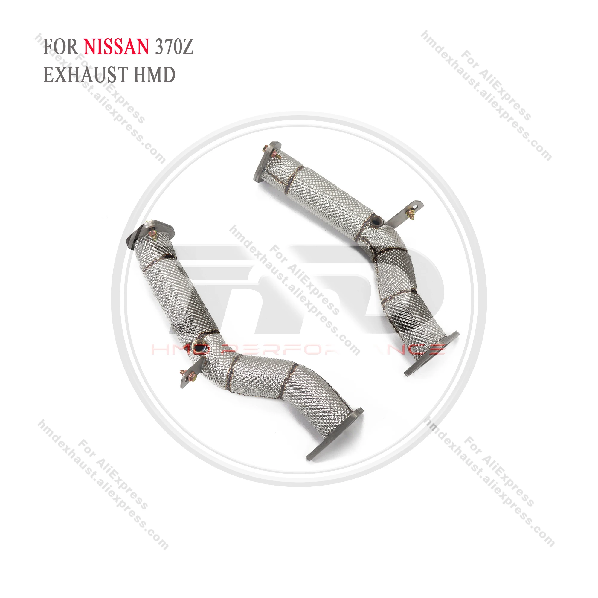 

For NISSAN 370Z exhaust downpipe straight through exhaust without cat performance upgrade HMD performance upgrade