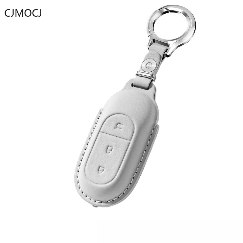 

Premium Genuine Leather Key Cover Case for Leapmotor T03 / C11 / S01 (2023) - Stylish Beige Protective Key Fob Shell Keychain