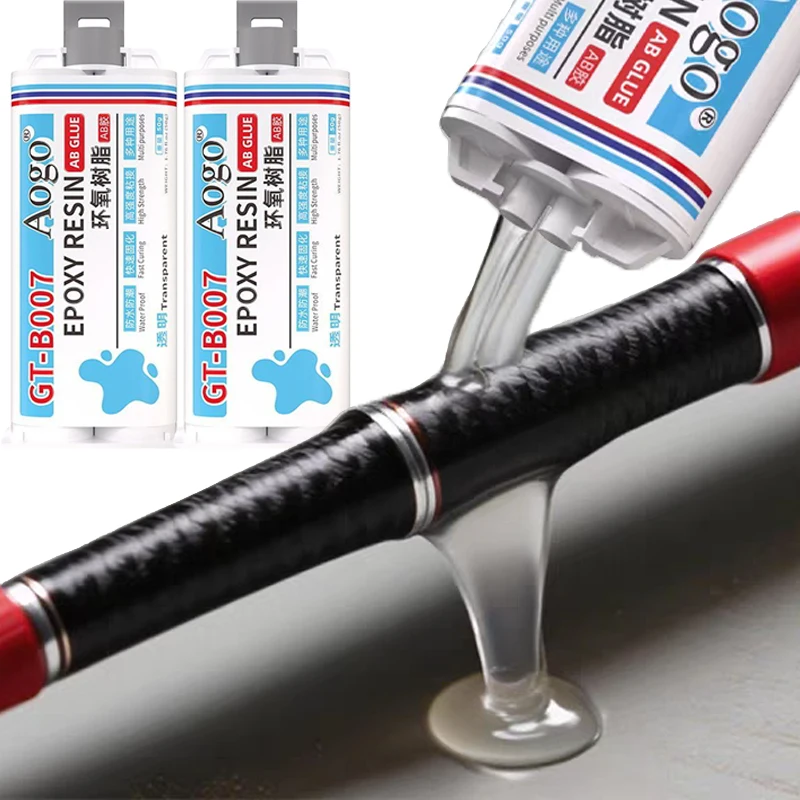 1/5set Epoxy Resin AB Glue for Metal Plastic Repair Transparent High Temperature Resistant Quick Dry Adhesive Waterproof Gel