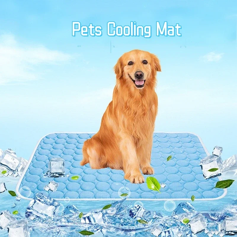 

Dog Mat Cooling Summer Pad Mat For Dogs Cat Blanket Sofa Breathable Pet Dog Bed Summer Washable For Small Medium Large Dogs