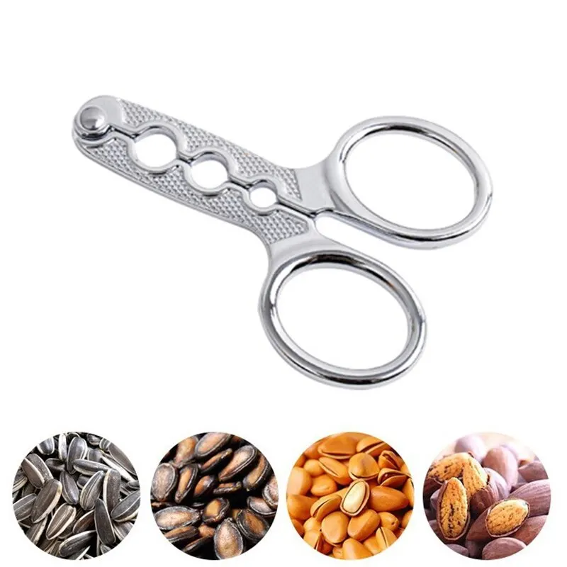 Steel Small Nut Sheller Melon Peeler Pliers Sunflower Seed Peeling Clip Multifunctional Hazelnut Mini Non-Slip Pine Shell Opener