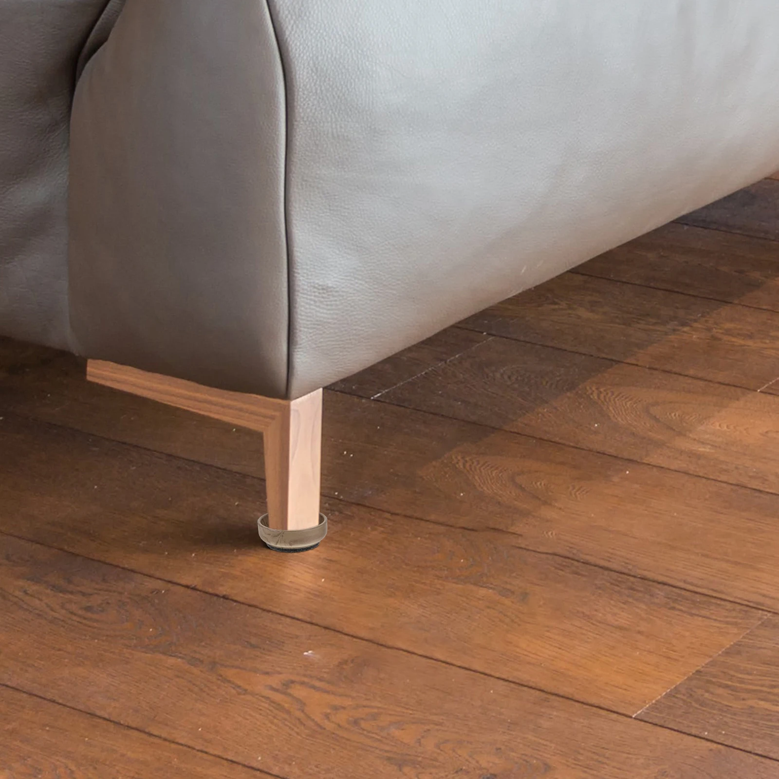 

4Pcs Wood Grain Furniture Leg Pads Wear Resistant Anti-Slip Protective Pads for Chairs Tables Floor Damage Prevention Furniture