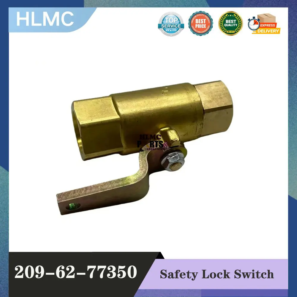 209-62-77350 Excavator Parts Hydraulic Safety Lock Switch for PC60-6 PC120-6 PC240-6 PC300-6 Pilot Lock Manual Switch
