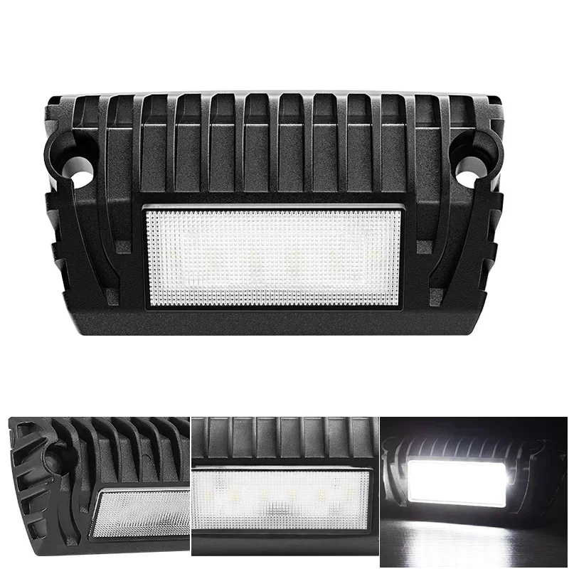 2Pcs 12V 24V 5Inch Led Caravan Light Awning Porch Lighting Ceiling Exterior Scene Work Driving Lamp for Rv Trailers Campers Boat