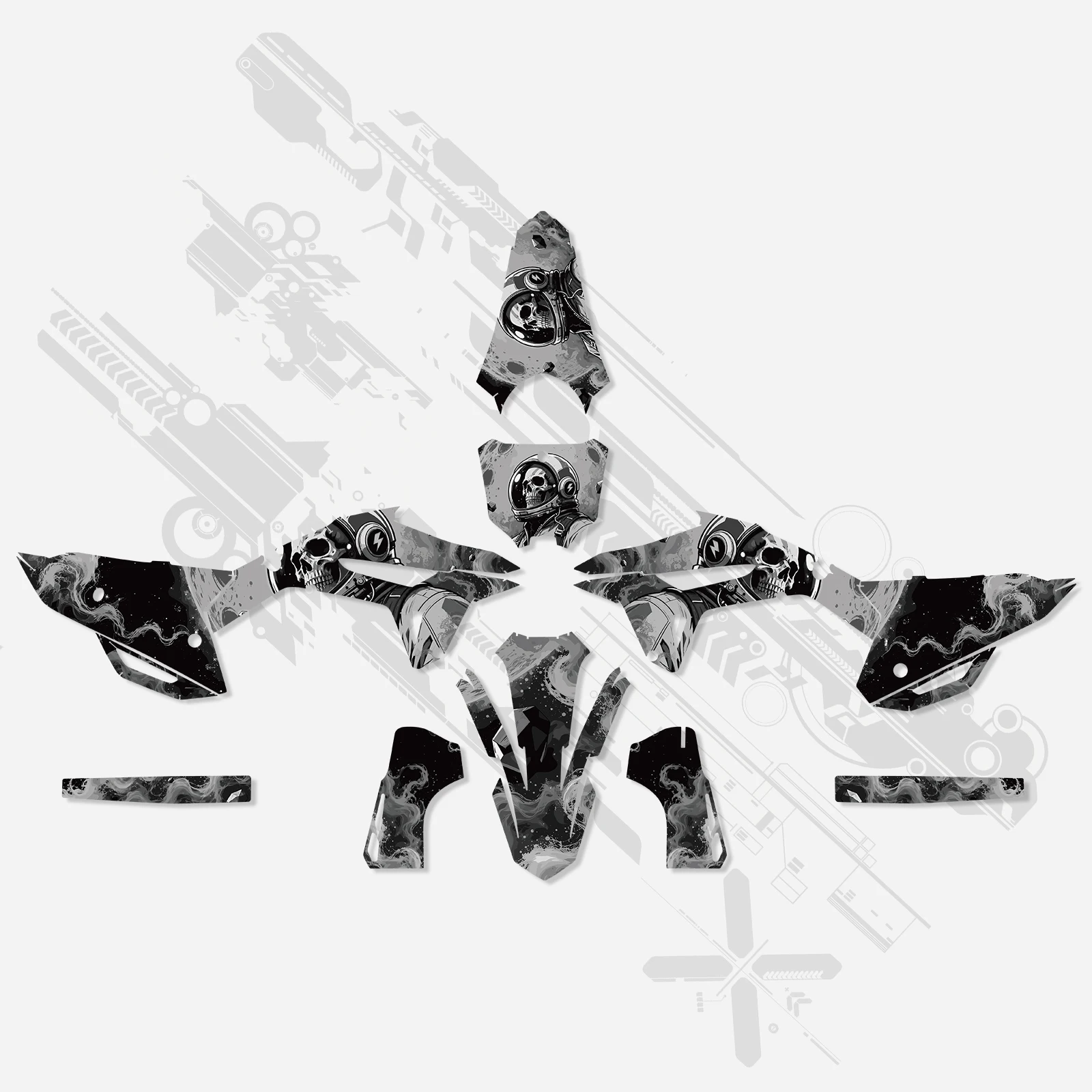 NICECNC Für Honda CRF 450R CRF450RX CRF450R CRF450RX 2021 2022 2023 2024 Motorrad-Grafik-Hintergrund-Aufkleber Anpassbare Sticker – Detail 5