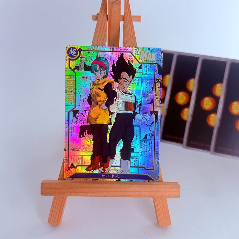 Anime Dragon Ball Diy Colorful Flash Cards Vegeta Iv Trunks Son Goku Krillin Chichi Android 17 Cell Vegetto Collection Cards view 5