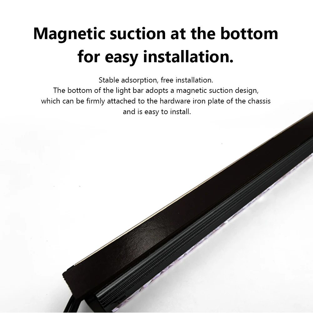 Lampu Strip LED ARGB Magnetik Berlian 4Pin 5V 3Pin/Kecil 4Pin Lampu DIY Magnetik Berlian untuk Casing PC