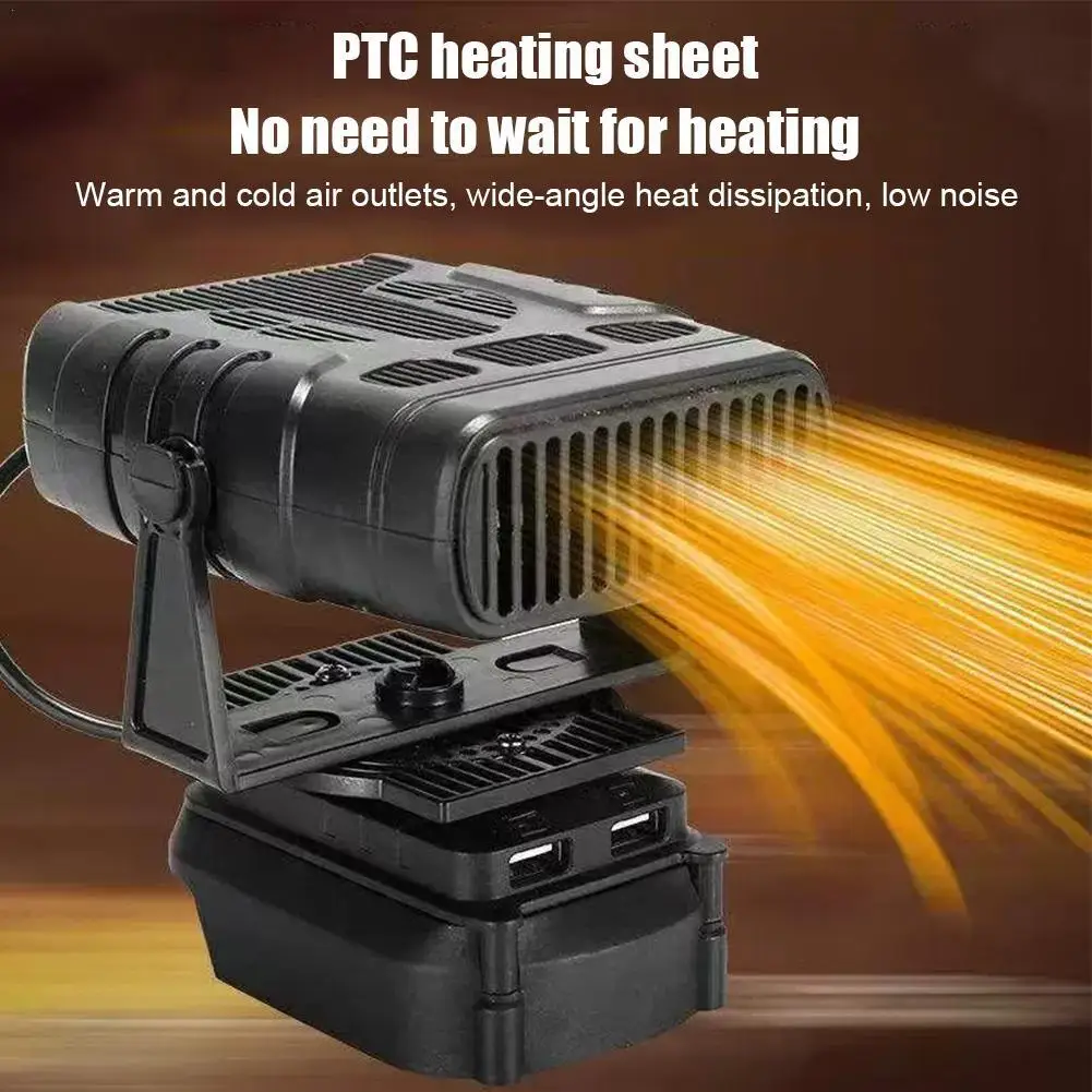 

Portable Hot And Cold Adjustable Heater Fan Battery Powered Portable Small Space Heater FOR Usb TOOLS