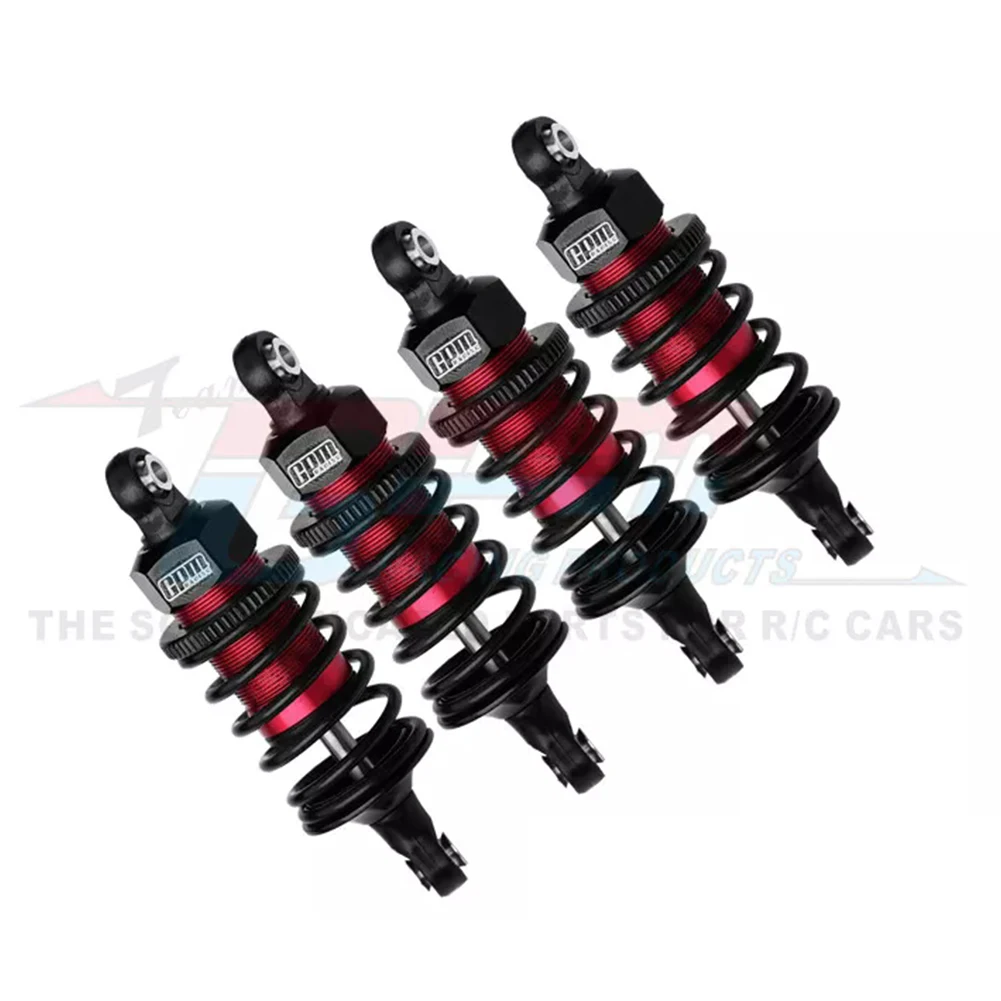 GPM سبيكة F + R مملوءة بالزيت صدمات فائقة لـ TRAXXAS 1/10 4-TEC Drift Ford Mustang #5