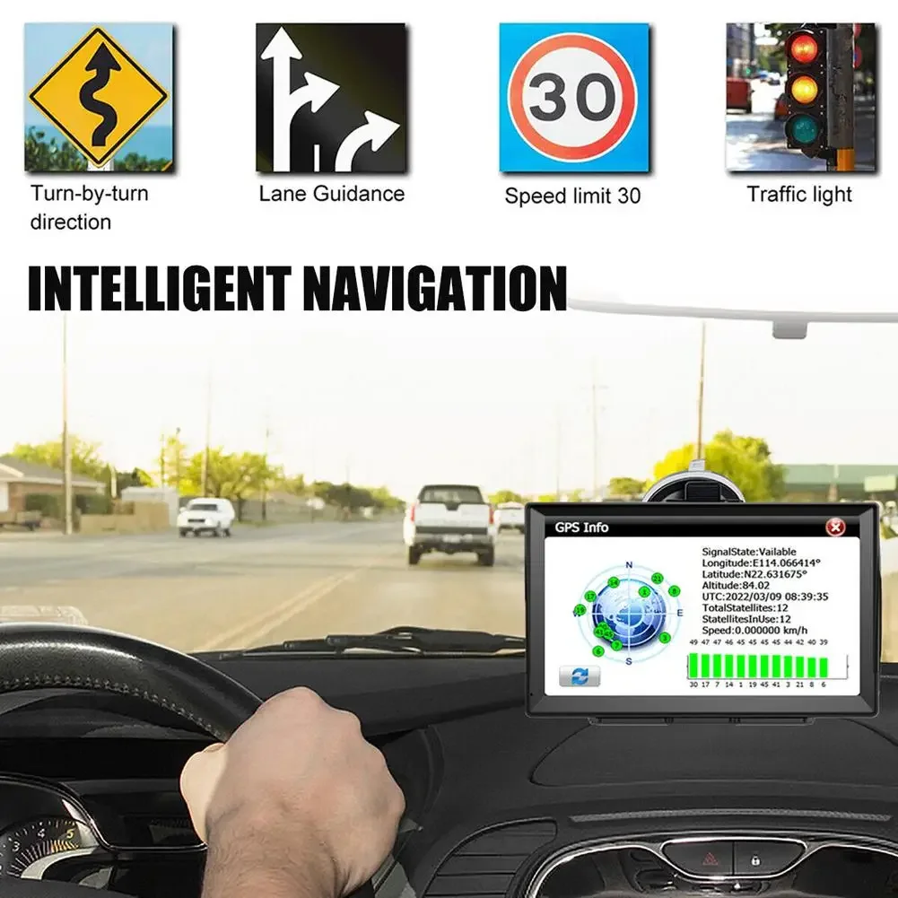 سيارة نظام تحديد المواقع والملاحة شاشة تعمل باللمس ، جهاز ملاحة عالي الدقة ، خريطة ، أوروبا ، أمريكا الشمالية ، 9 بوصة ، 7 بوصة ، 5 بوصة ، 7 بوصة ، 8 جم #3