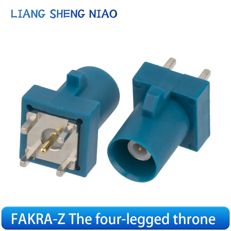Fakra-Je Straight Male Inner Pin Positive Four-Legged Seat Car Connector Abcdefghikmdz Type French Card Male Seat